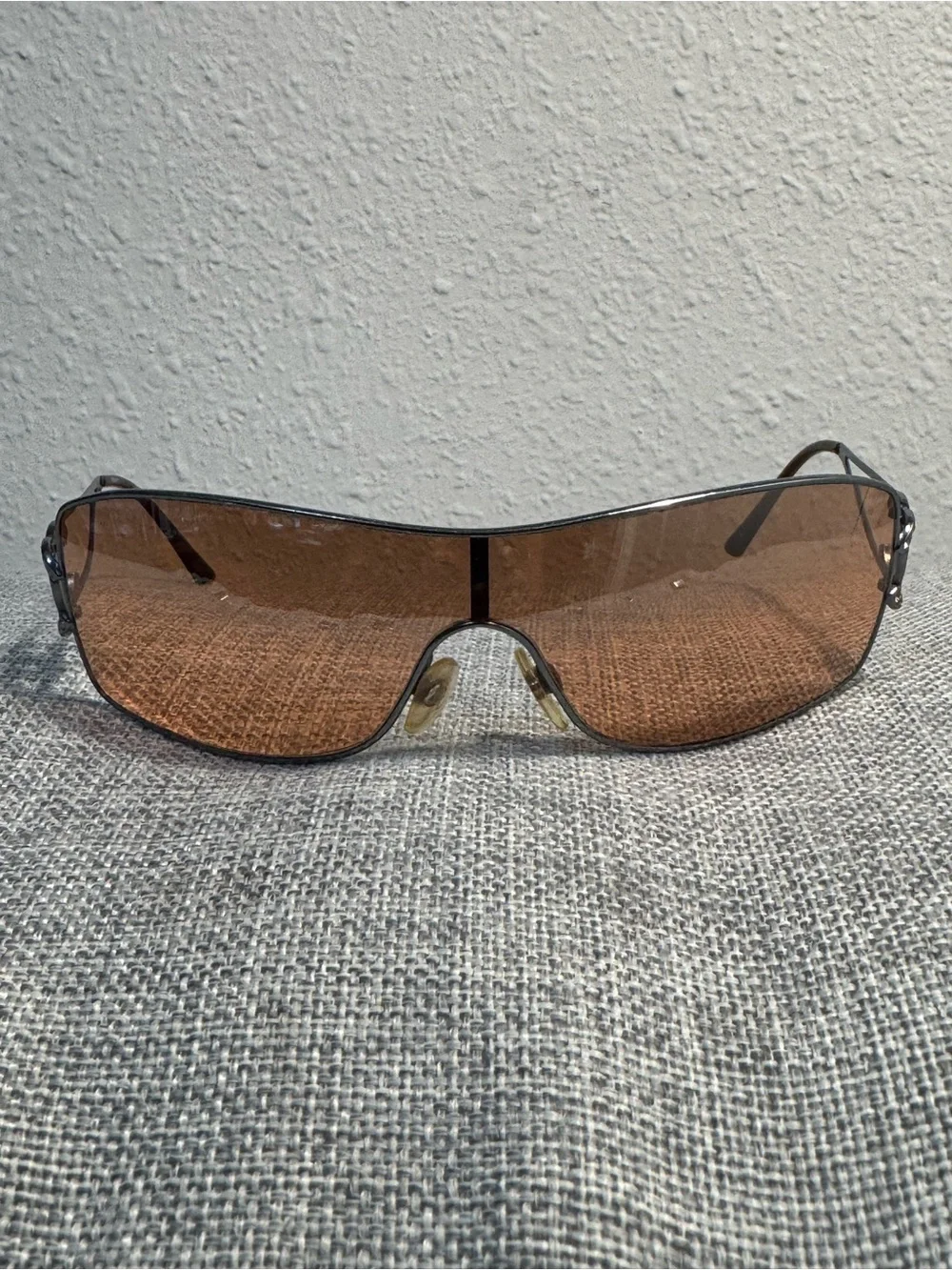 Vintage Y2K Chanel Logo Swarovski Crystal Rhinestone Sunglasses